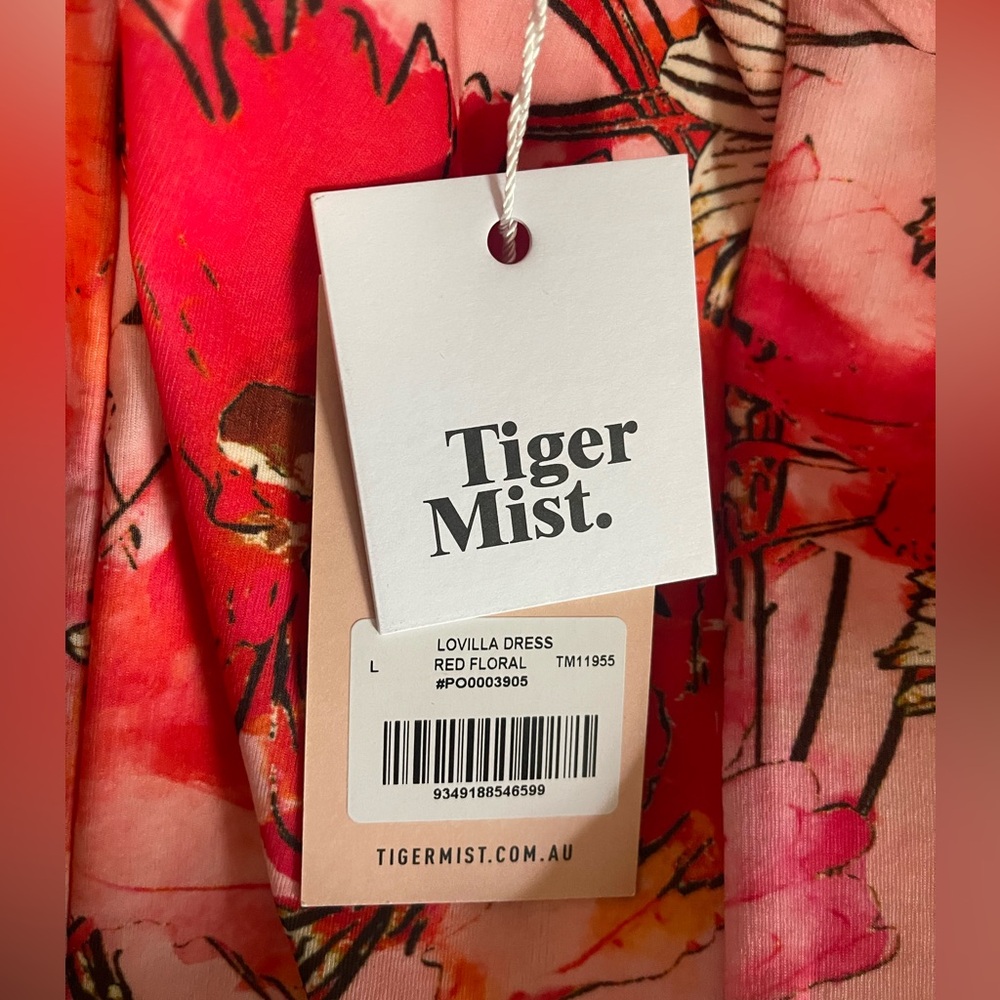 Tiger Mist Lovilla Dress Red Floral - Picture 5 of 5